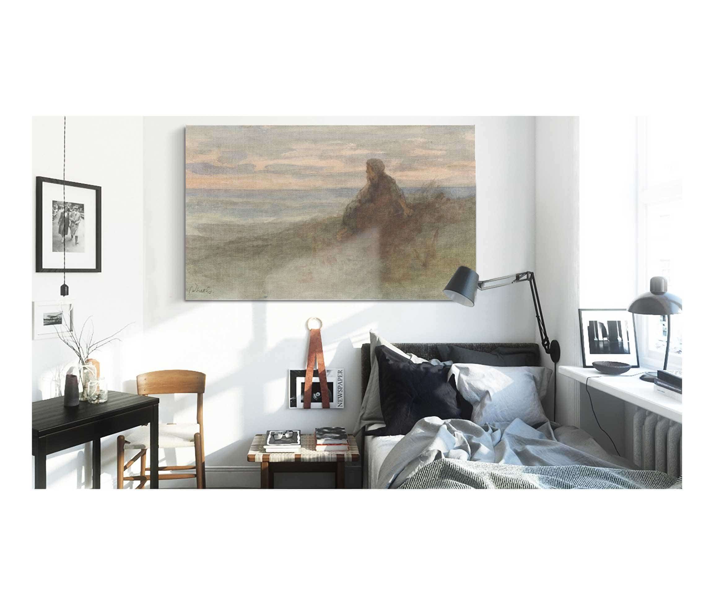 Zittende Vrouw Op Een Duin Bij Zee C by Jozef Israels - Image 3