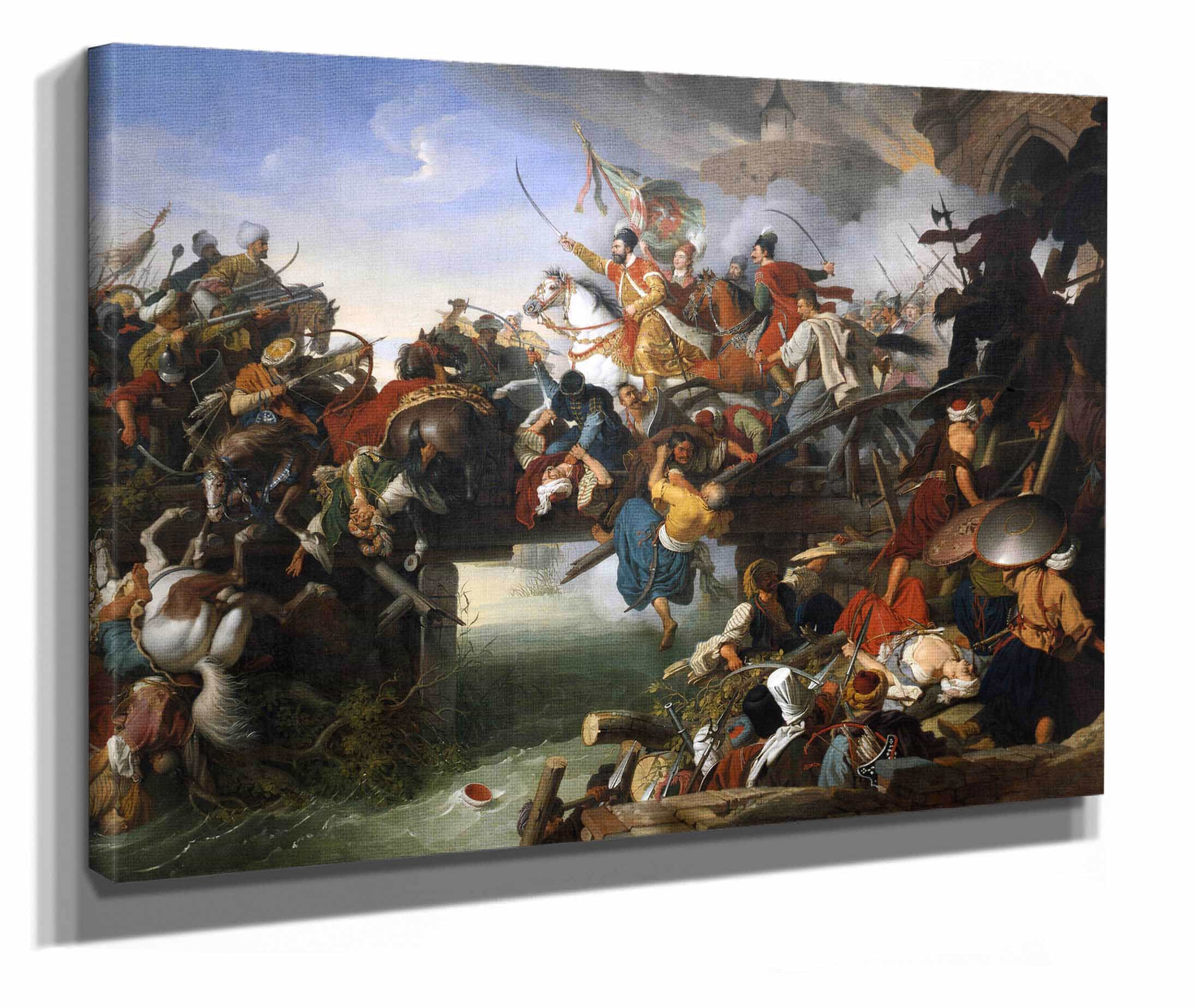 Zrinyis Charge From The Fortress Of Szigetvar by Johann Peter Krafft - Image 2