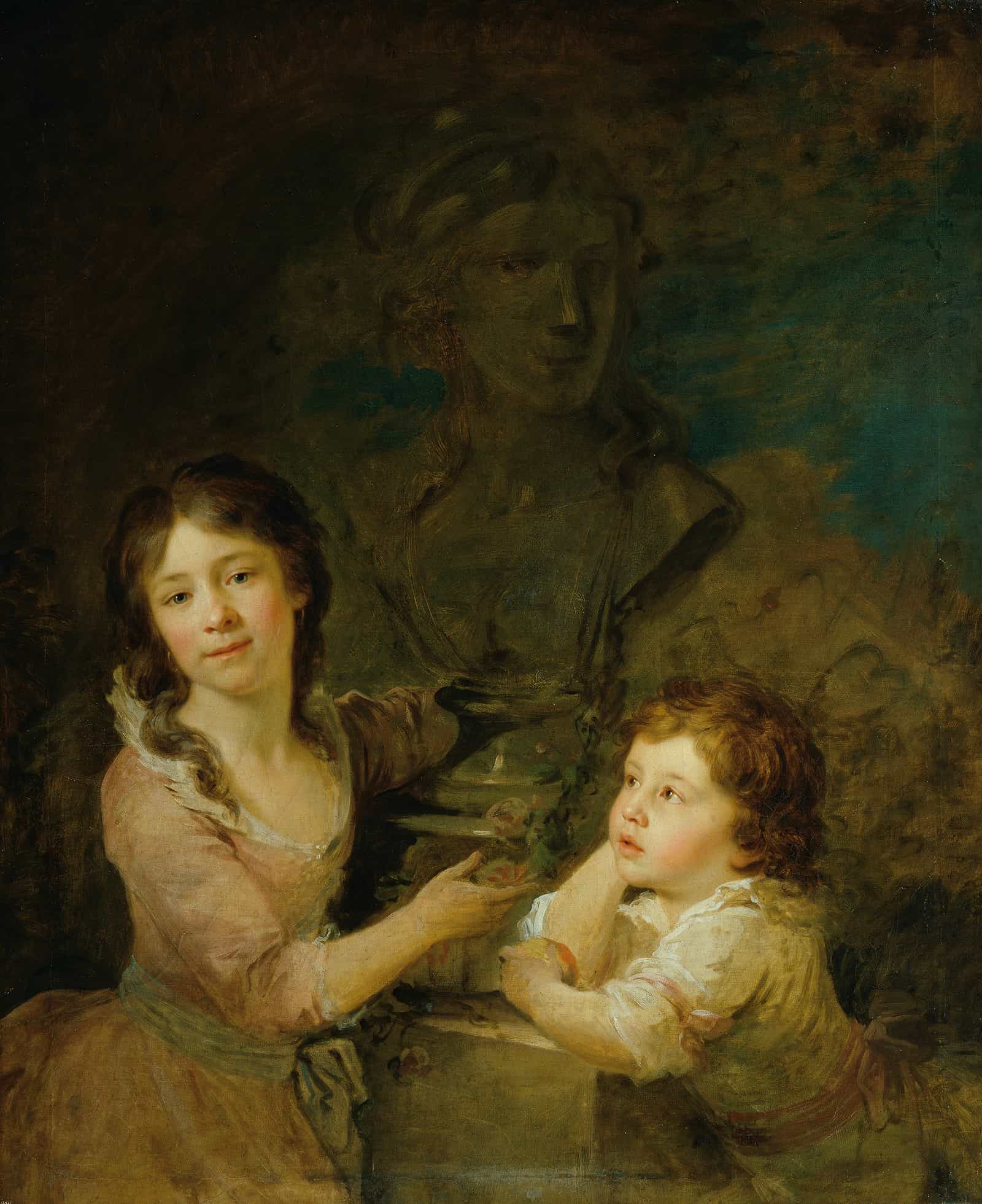 Zwei Kinder Aus Der Familie Der Grafen Thomatis by Johann Baptist Von Lampi The Elder - Image 2