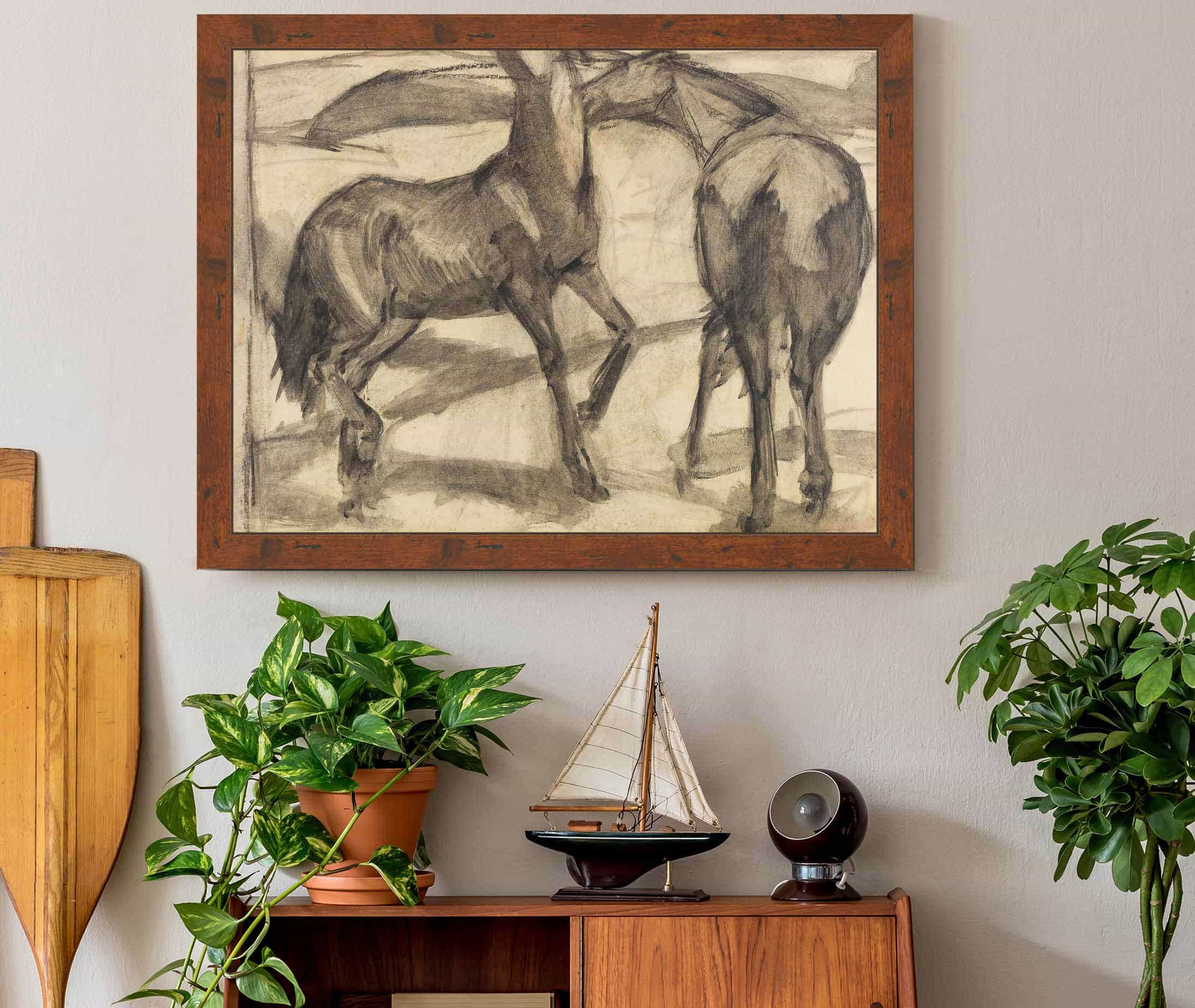 Zwei Pferde by Franz Marc - Image 3