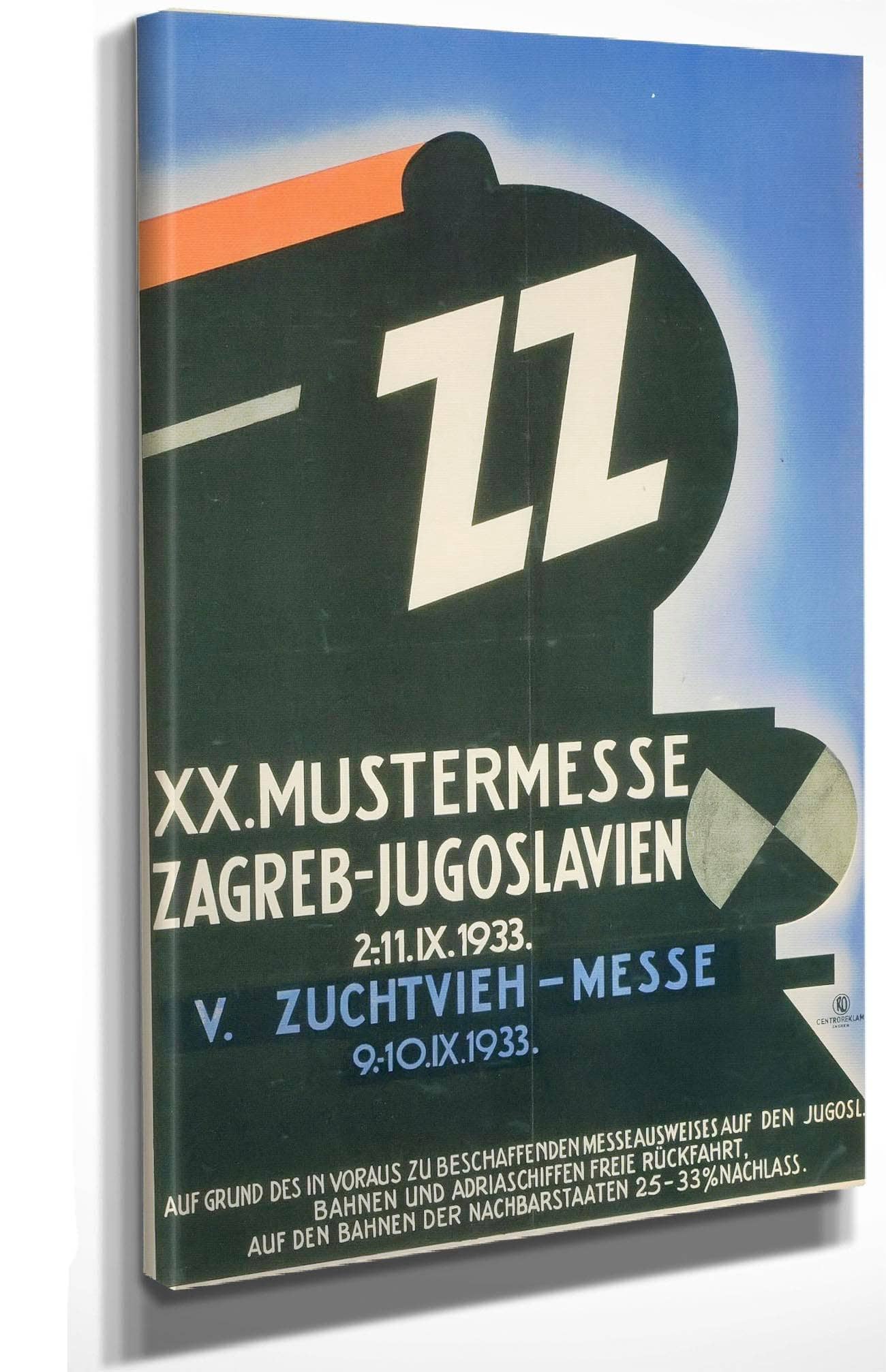 Zz Xx Mustermesse Zagreb Jugoslavien V Zuchtvieh Messe